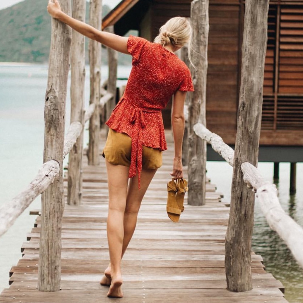 Bali Uma & Leopold Cindy Wrap Top